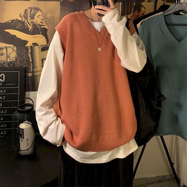 korean sweater vest mens fashion solid color casual v-ne knitted pullover men clothes loose vest knitting sweaters mens china, Black
korean sweater vest mens fashion solid color casual v-ne knitted pullover men clothes loose vest knitting sweaters mens china, Black