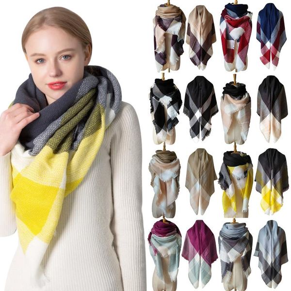 scarves designer 2021 knitted spring winter women scarf plaid warm cashmere shawls double sided bandana pashmina lady wrap, Blue;gray
scarves designer 2021 knitted spring winter women scarf plaid warm cashmere shawls double sided bandana pashmina lady wrap, Blue;gray