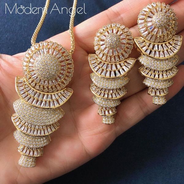 earrings & necklace modemangel luxury trendy geometry design zircon earring jewelry sets for women wedding dubai bridal, Silver
earrings & necklace modemangel luxury trendy geometry design zircon earring jewelry sets for women wedding dubai bridal, Silver