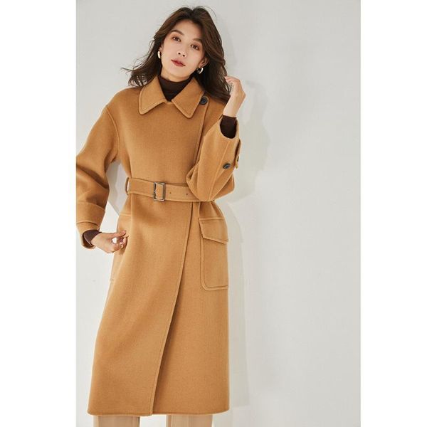 women's wool & blends winter coat women long casual cashmere female camel fashion warmth 2021 autumn black lapel loose-fitting
women's wool & blends winter coat women long casual cashmere female camel fashion warmth 2021 autumn black lapel loose-fitting