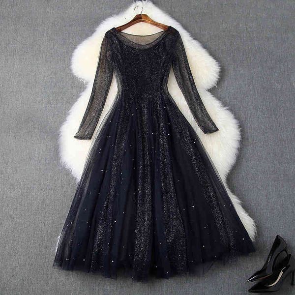 casual dresses autumn winter blue long sleeve round neck minimalist plain shine tulle mid-calf fashion dress & o22t10325 a2wz, Black;gray
casual dresses autumn winter blue long sleeve round neck minimalist plain shine tulle mid-calf fashion dress & o22t10325 a2wz, Black;gray