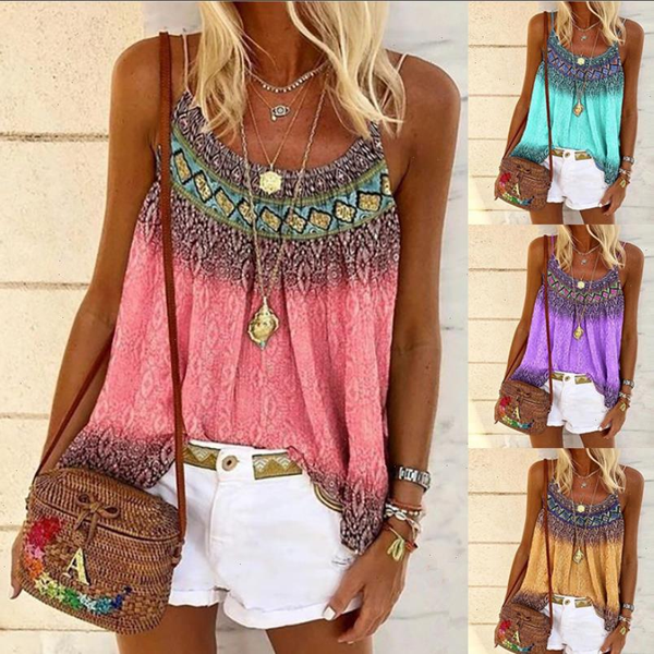 fashion print sleeveless casual womens tanks summer beach clothes printing halter, White
fashion print sleeveless casual womens tanks summer beach clothes printing halter, White