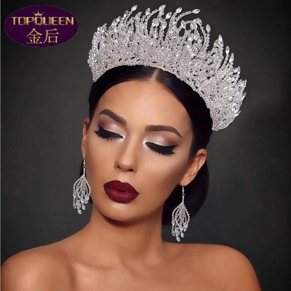 full diamond tiara earrings set dress baroque crystal bridal headwear crown rhinestone with wedding jewelry hair accessories diamond bridal, Silver
full diamond tiara earrings set dress baroque crystal bridal headwear crown rhinestone with wedding jewelry hair accessories diamond bridal, Silver