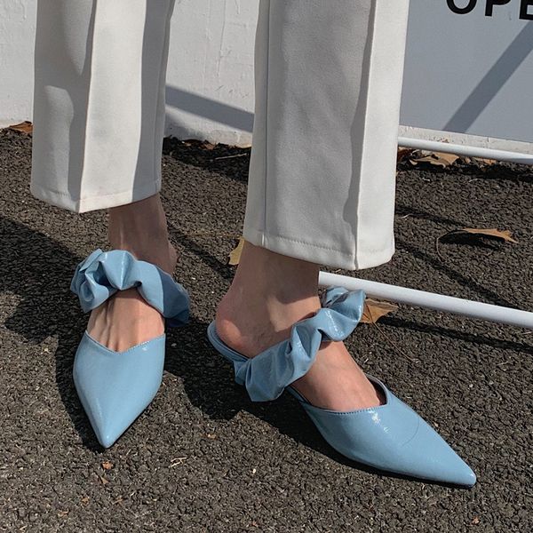 2021 women slippers fashion slip on mules heel slides shoes for woman pleated pointed toe sandals female thick heels slippers, Black
2021 women slippers fashion slip on mules heel slides shoes for woman pleated pointed toe sandals female thick heels slippers, Black