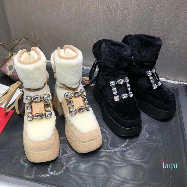 designer- winter square toe women boots platform thick sole lace square button female short boots runway boots, Black
designer- winter square toe women boots platform thick sole lace square button female short boots runway boots, Black