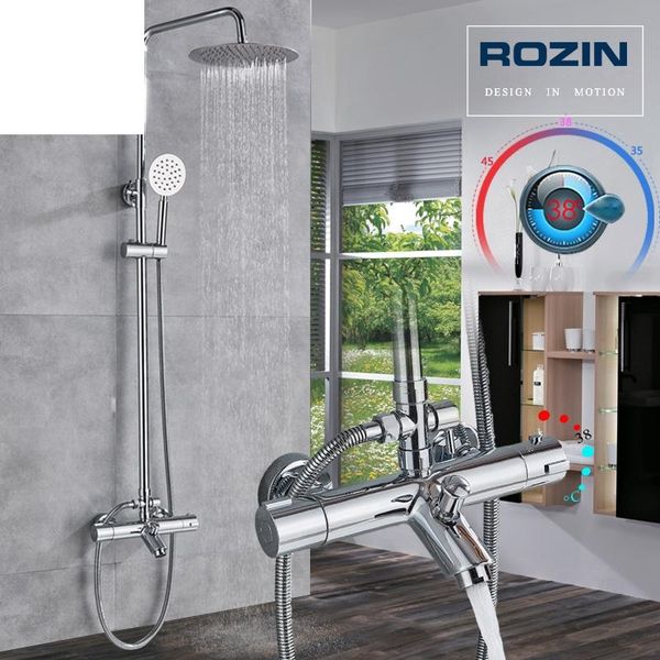 thermostatic shower set dual handle rainfall bath mixers with handshower wall mounted chrome mixer faucet bathroom sets
thermostatic shower set dual handle rainfall bath mixers with handshower wall mounted chrome mixer faucet bathroom sets