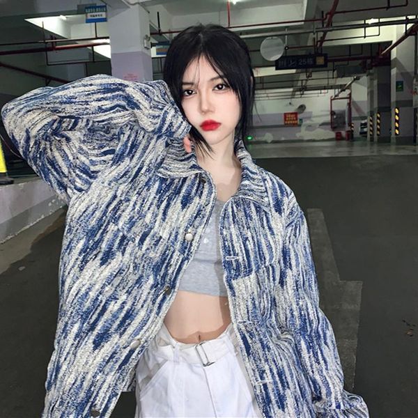 women's jackets tie-dye denim jacket women spring autumn loose streetwear vintage street harajuku tooling jaqueta jeans female outerwea, Black;brown
women's jackets tie-dye denim jacket women spring autumn loose streetwear vintage street harajuku tooling jaqueta jeans female outerwea, Black;brown