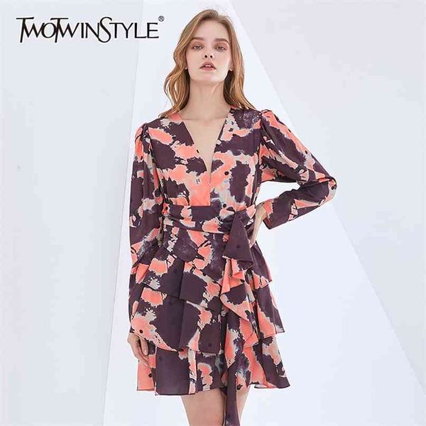 vintage patchwork ruffle female dress v neck long sleeve print hit color mini spring dresses for women fashionable 210520, Black;gray
vintage patchwork ruffle female dress v neck long sleeve print hit color mini spring dresses for women fashionable 210520, Black;gray