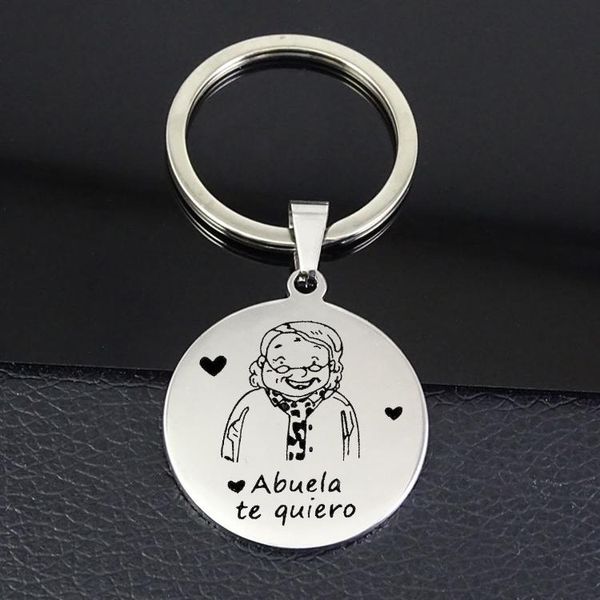 keychains abuela te quiero keyring llavero 2021 est stainless steel disc keychain jewelry gift for grandmother yp6793, Silver
keychains abuela te quiero keyring llavero 2021 est stainless steel disc keychain jewelry gift for grandmother yp6793, Silver