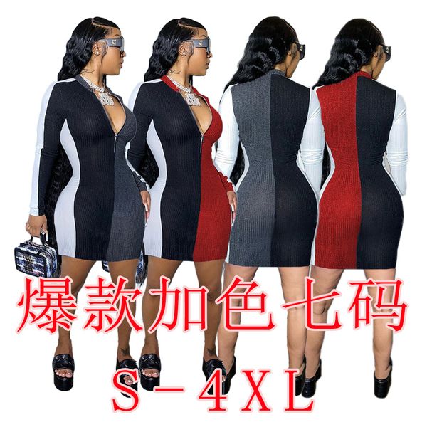 luxury casual drs sh7219 long sleeve fashion spring and summer women's patchwork drs, Black;gray
luxury casual drs sh7219 long sleeve fashion spring and summer women's patchwork drs, Black;gray