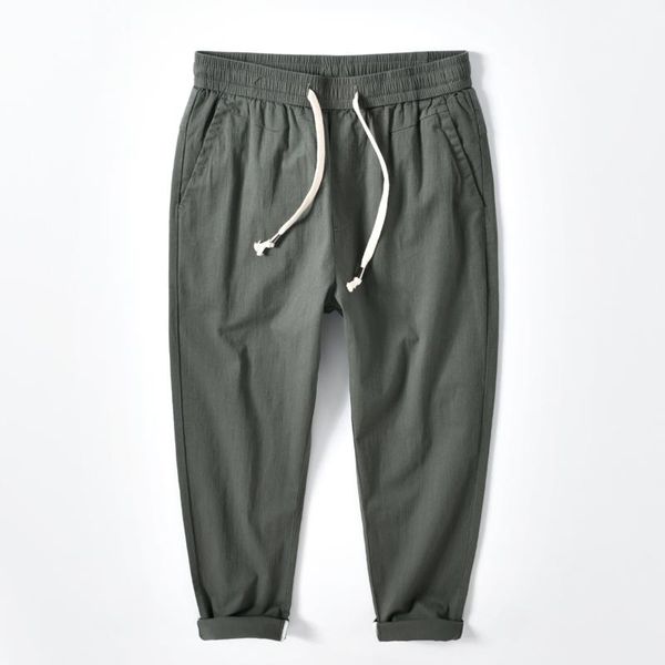 men's pants casual men solid color cotton loose ankle-length male plus size all-match elasticity drawstring trousers, Black
men's pants casual men solid color cotton loose ankle-length male plus size all-match elasticity drawstring trousers, Black