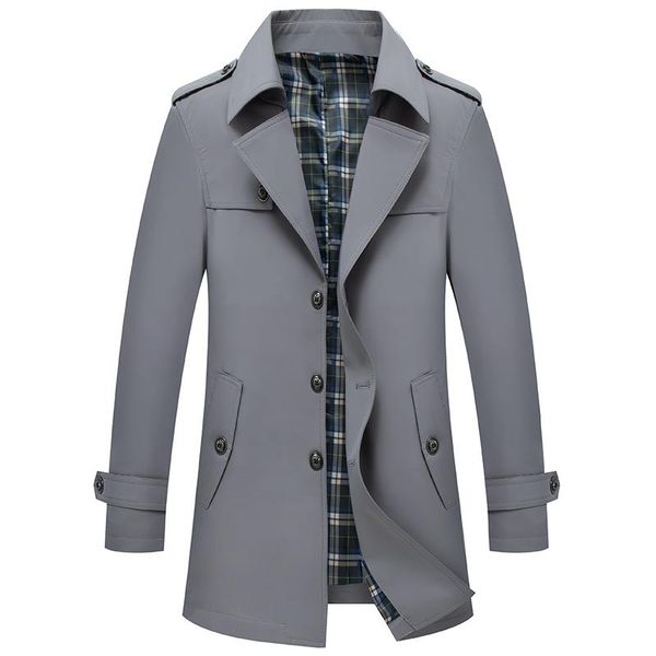 men's trench coats classic windbreaker business solid color single-breasted lapel straight through large size man jacket boutique, Tan;black
men's trench coats classic windbreaker business solid color single-breasted lapel straight through large size man jacket boutique, Tan;black