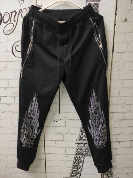 men's pants jogger sweatpants thin men's sash fit multi-pocket casual strass design, Black
men's pants jogger sweatpants thin men's sash fit multi-pocket casual strass design, Black