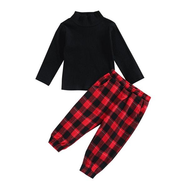 clothing sets 1-6y fashion kids girls 2pcs clothes long sleeve turtleneck solid knit sweater plaid pants tracksuit for children, White
clothing sets 1-6y fashion kids girls 2pcs clothes long sleeve turtleneck solid knit sweater plaid pants tracksuit for children, White