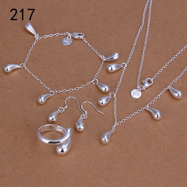 same price mix style women's sterling silver plated jewelry set,fashion wedding 925 silver necklace bracelet earring ring jewelry set g, Black
same price mix style women's sterling silver plated jewelry set,fashion wedding 925 silver necklace bracelet earring ring jewelry set g, Black