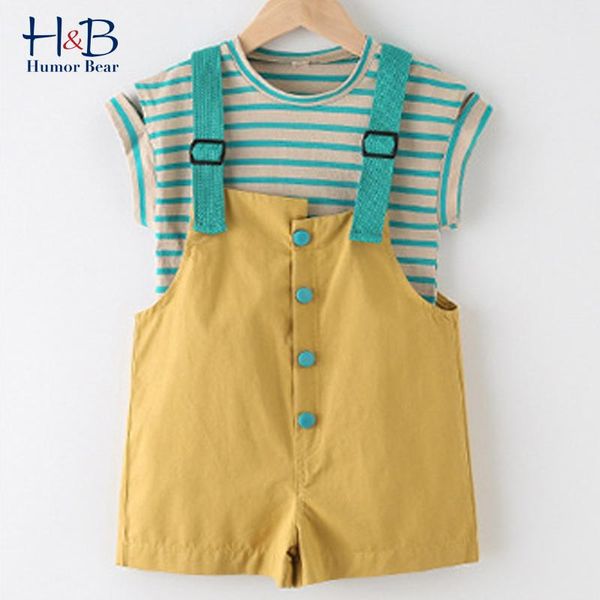 humor bear girl clothes set summer short sleeve striped printed +suspender shorts 2pcs cute casual toddler kids clothing sets, White
humor bear girl clothes set summer short sleeve striped printed +suspender shorts 2pcs cute casual toddler kids clothing sets, White