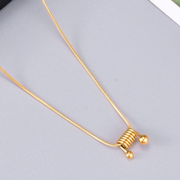 pendant necklaces coil spring necklace women collars choker ins style gold color chains for girl, Silver
pendant necklaces coil spring necklace women collars choker ins style gold color chains for girl, Silver