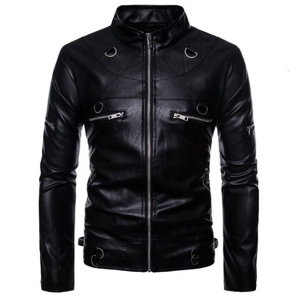 men's leather & faux man pu jackets fashion trend long sleeve slim zipper motorcycle coats designer male autumn cardigan casual black o
men's leather & faux man pu jackets fashion trend long sleeve slim zipper motorcycle coats designer male autumn cardigan casual black o