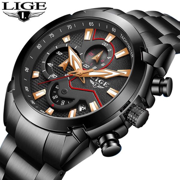 wristwatches lige 2021 men watch quartz wristwatch sport chronograph clock male stainless steel band fashion business, Slivery;brown
wristwatches lige 2021 men watch quartz wristwatch sport chronograph clock male stainless steel band fashion business, Slivery;brown