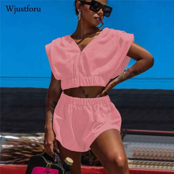 women's tracksuits wjustforu casual workout two piece set women zipper sleeveless crop slim high waist shorts summer pleated solid outf, Gray
women's tracksuits wjustforu casual workout two piece set women zipper sleeveless crop slim high waist shorts summer pleated solid outf, Gray