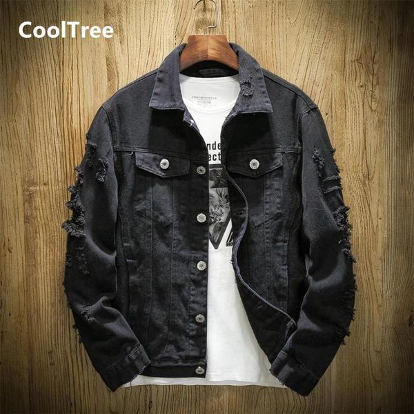 men's jackets cooltree men denim jacket spring autumn single-breasted ripped hole jean coat male solid color slim fit outerwear brand c, Black;brown
men's jackets cooltree men denim jacket spring autumn single-breasted ripped hole jean coat male solid color slim fit outerwear brand c, Black;brown