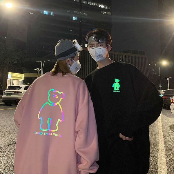 hoodies & sweatshirts sweater autumn casual round neck colorful men's korean fashion versatile loose couple e7em, Black
hoodies & sweatshirts sweater autumn casual round neck colorful men's korean fashion versatile loose couple e7em, Black