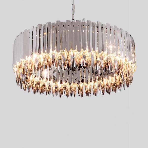living room luxury modern chandelier round restaurant chain crystal chrome home decoration lamp chandeliers
living room luxury modern chandelier round restaurant chain crystal chrome home decoration lamp chandeliers