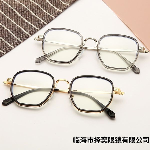 2021 new double beam tr90 croix blue light proof flat mirror men's large chen weiting's same mesh red eye frame, White;black
2021 new double beam tr90 croix blue light proof flat mirror men's large chen weiting's same mesh red eye frame, White;black