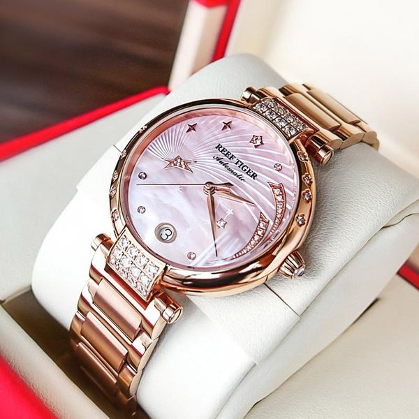wristwatches reef tiger/rt 2021women watch rose gold ladies diamond bracelet watches date relogio feminino gift rga1592, Slivery;brown
wristwatches reef tiger/rt 2021women watch rose gold ladies diamond bracelet watches date relogio feminino gift rga1592, Slivery;brown
