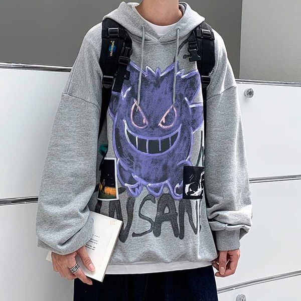 men's hoodies & sweatshirts autumn winter devil print kpop hooded sweatshirt men/women casual hip hop harajuku clothes 4xl, Black
men's hoodies & sweatshirts autumn winter devil print kpop hooded sweatshirt men/women casual hip hop harajuku clothes 4xl, Black