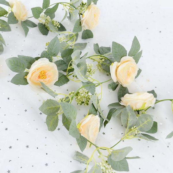 decorative flowers & wreaths 2m artificial silk rose vine real touch flower string hanging plants for wedding home party garden craft art de
decorative flowers & wreaths 2m artificial silk rose vine real touch flower string hanging plants for wedding home party garden craft art de