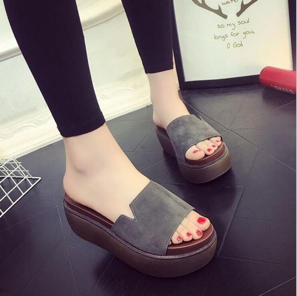 slippers 2021 summer fashion waterproof ladies scrub platform wedge sandals thick high-heeled slipper flip flops, Black
slippers 2021 summer fashion waterproof ladies scrub platform wedge sandals thick high-heeled slipper flip flops, Black