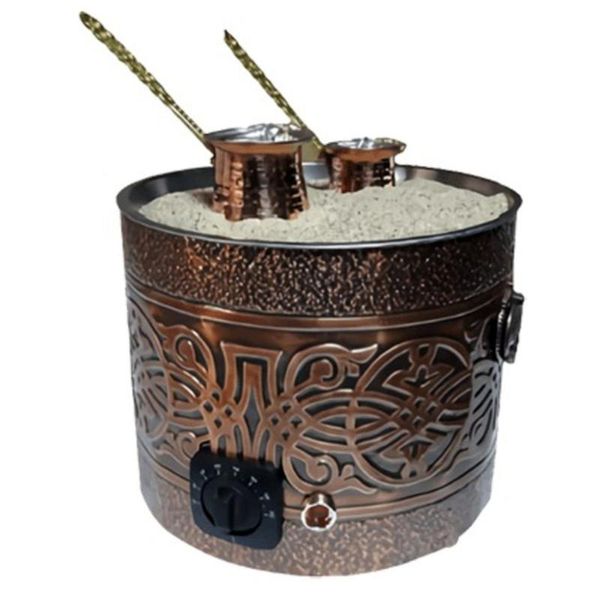 turkish coffee machine maker arabic sand copper brewer heater special 2x pots electric 220v authentic roasters
turkish coffee machine maker arabic sand copper brewer heater special 2x pots electric 220v authentic roasters