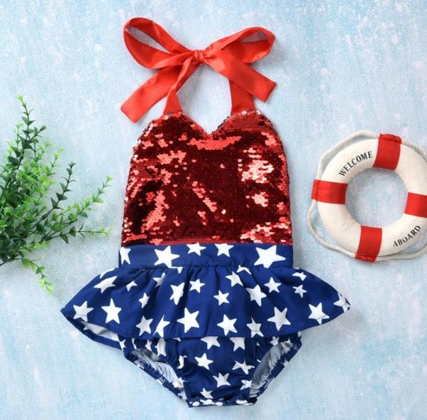 rompers summer kids baby girls star print romper dress with sequins sleeveless halter lace up short jumpsuit clothes costume, Blue
rompers summer kids baby girls star print romper dress with sequins sleeveless halter lace up short jumpsuit clothes costume, Blue
