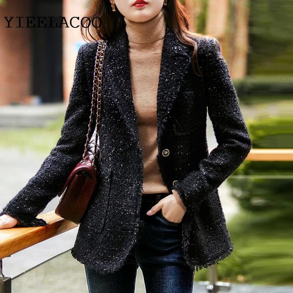 women's jackets black tweed suit coat shining bright silk temperament little sweet during the spring and autumn, Black;brown
women's jackets black tweed suit coat shining bright silk temperament little sweet during the spring and autumn, Black;brown