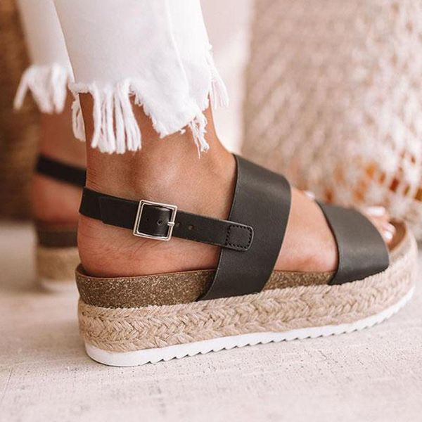 sandals platform thick bottom summer leopard pu wedges women female buckle strap casual ladies shoes plus size 35-43, Black
sandals platform thick bottom summer leopard pu wedges women female buckle strap casual ladies shoes plus size 35-43, Black