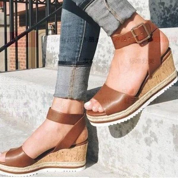 summer platform large size wedge fish mouth sandals all-match one word buckle women high heel retro trend, Black
summer platform large size wedge fish mouth sandals all-match one word buckle women high heel retro trend, Black