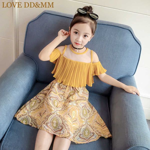 love dd&mm girls sets summer children's clothing girls fashion round neck pleated floral princess skirt suit 210715, White
love dd&mm girls sets summer children's clothing girls fashion round neck pleated floral princess skirt suit 210715, White