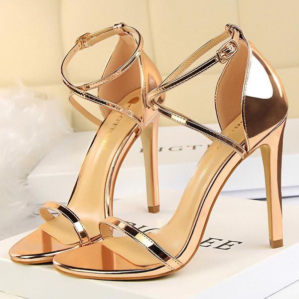 summer women 11cm extreme high heels nightclub sandals glitter ankle starp stiletto female party bride shoes, Black
summer women 11cm extreme high heels nightclub sandals glitter ankle starp stiletto female party bride shoes, Black