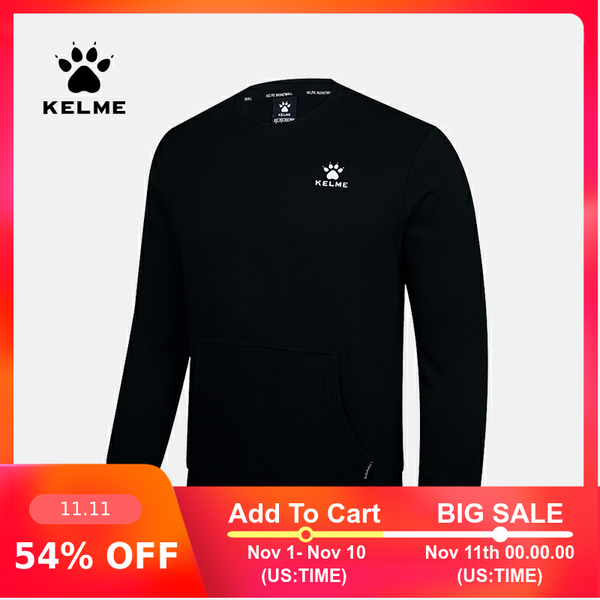 gym clothing kelme men's sports sweater pullover autumn round neck leisure wear 3881528, White;black
gym clothing kelme men's sports sweater pullover autumn round neck leisure wear 3881528, White;black