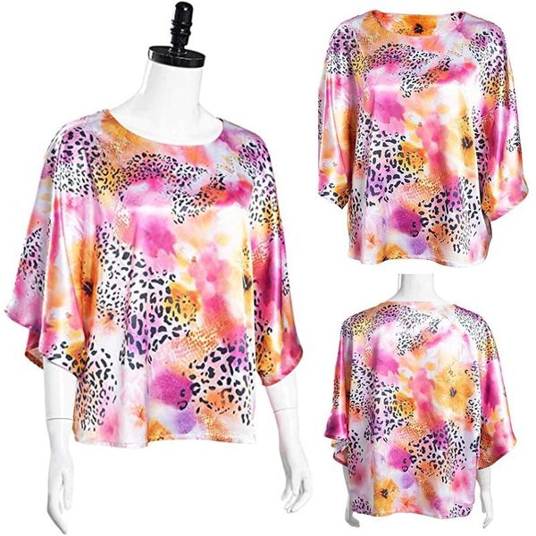 women's t-shirt lady fashion colorful half sleeve printing loose elegant irregular autumn clothes for female moda mujer#06, White
women's t-shirt lady fashion colorful half sleeve printing loose elegant irregular autumn clothes for female moda mujer#06, White