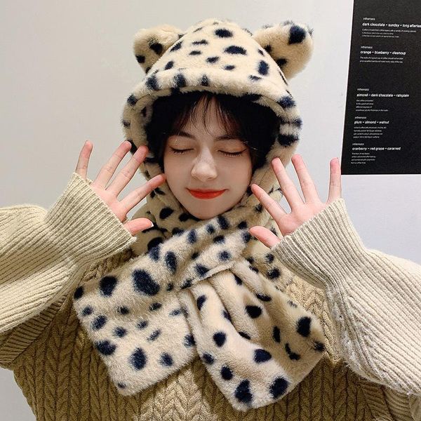 berets cute girls bear ears fake collars hooded scarfs women hat scarf set female winter one piece false hats, Blue;gray
berets cute girls bear ears fake collars hooded scarfs women hat scarf set female winter one piece false hats, Blue;gray