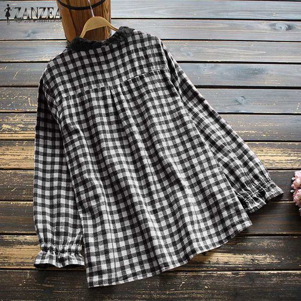 women's blouses & shirts blouses kaftan check spring casual plaid long sleeve blusas female button down tunic plus size ch w4sk, White
women's blouses & shirts blouses kaftan check spring casual plaid long sleeve blusas female button down tunic plus size ch w4sk, White