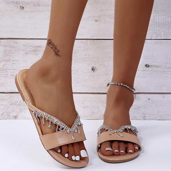 sandals slippers women summer 2021 fashion bling crystal flat ladies flip flops open toe casual beach shoes female slides, Black
sandals slippers women summer 2021 fashion bling crystal flat ladies flip flops open toe casual beach shoes female slides, Black