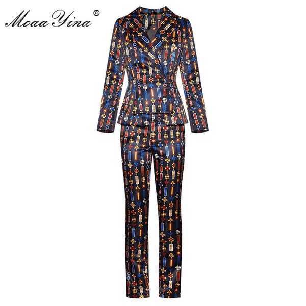 fashion designer suit autumn winter women long sleeve stripe print +trousers two-piece set 210524, White
fashion designer suit autumn winter women long sleeve stripe print +trousers two-piece set 210524, White