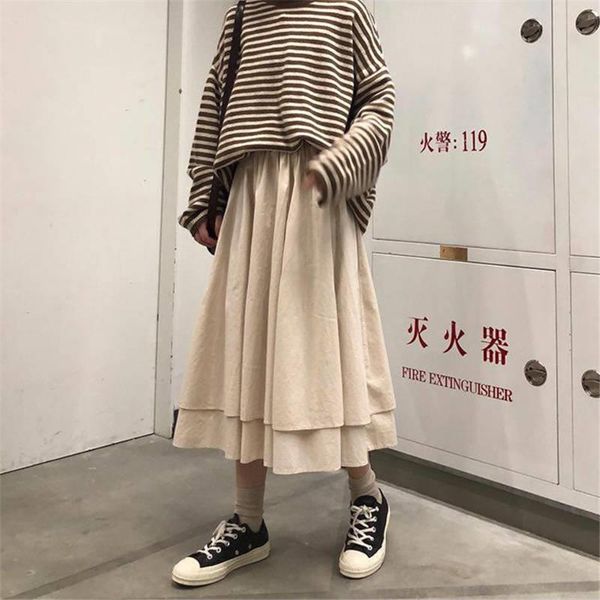 skirts summer elegant a-line skirt office lady high waist loose mid women fashion casual all match, Black
skirts summer elegant a-line skirt office lady high waist loose mid women fashion casual all match, Black