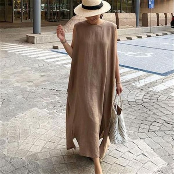 lanmrem round neck sleeveless womens tank pullover loose floor length korea styles linen and cotton size dress girls over 2a03601, White 
lanmrem round neck sleeveless womens tank pullover loose floor length korea styles linen and cotton size dress girls over 2a03601, White