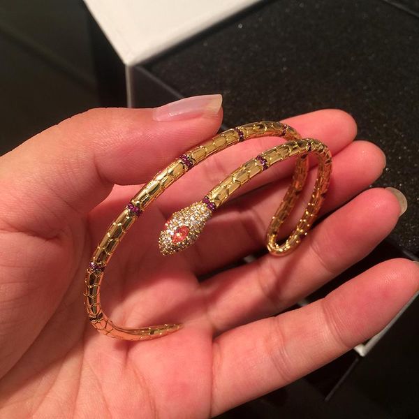 bangle high end gold corundum snake bracelet inlaid zircon luxury for women gift wedding girl party lady opening jewelry, Black
bangle high end gold corundum snake bracelet inlaid zircon luxury for women gift wedding girl party lady opening jewelry, Black