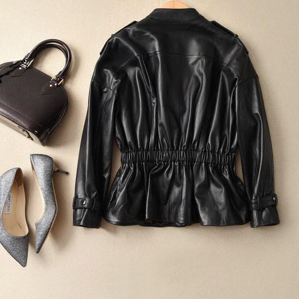 women's leather & faux 100% real sheepskin coat female genuine 2021 spring autumn jacket women korean jackets veste femme my3525, Black
women's leather & faux 100% real sheepskin coat female genuine 2021 spring autumn jacket women korean jackets veste femme my3525, Black