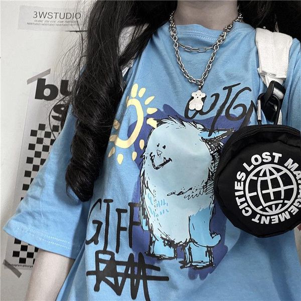 women's t-shirt women men fashion korean t shirt animals oversized printd streetwear girls funny tees summer loose females male, White
women's t-shirt women men fashion korean t shirt animals oversized printd streetwear girls funny tees summer loose females male, White